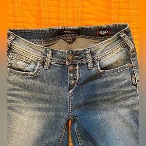 Silver AIKO MidBoot Button Fly (Size 26 x 33)